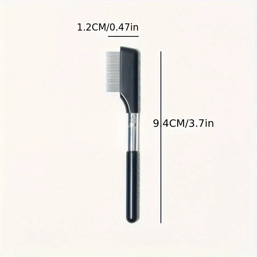 Black pet grooming brush with soft silicone bristles and comb section for dogs and cats