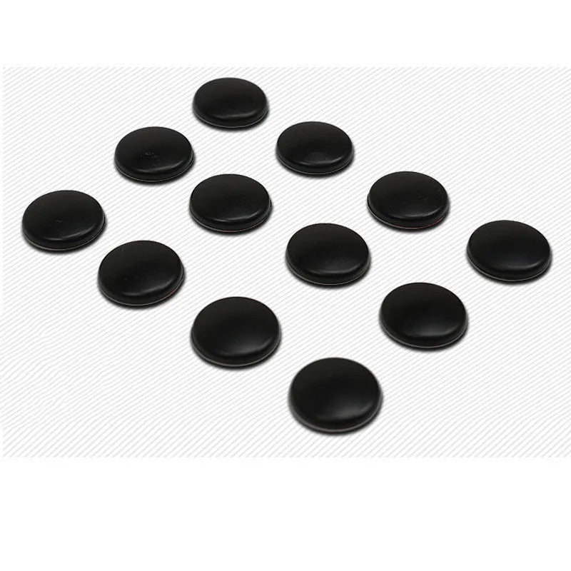 Set of 12 black ABS car door screw caps for Mazda, waterproof dustproof rustproof protective covers