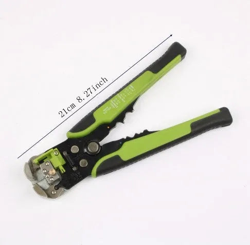 Yellow automatic wire stripper crimping plier 3-in-1 multitool for 10-24 AWG cables