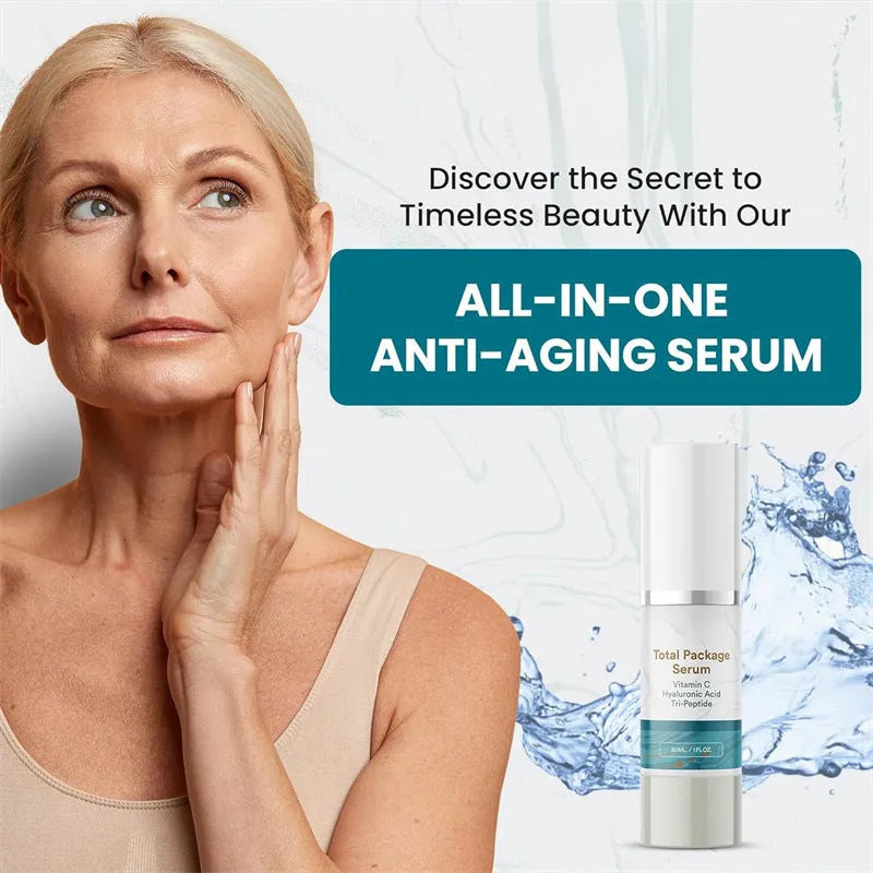 30ml bottle of transparent facial essence serum for moisturising and brightening skincare