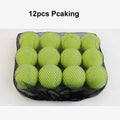 Rubber tennis ball dog toy in multiple colours with 6.3cm diameter for bite-resistant fetch games