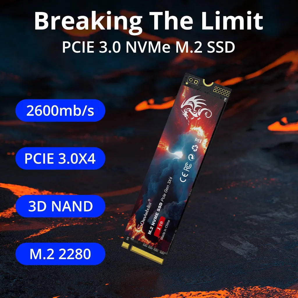 M.2 solid state drive for desktop computers showing 80x22mm dimensions and capacity options
