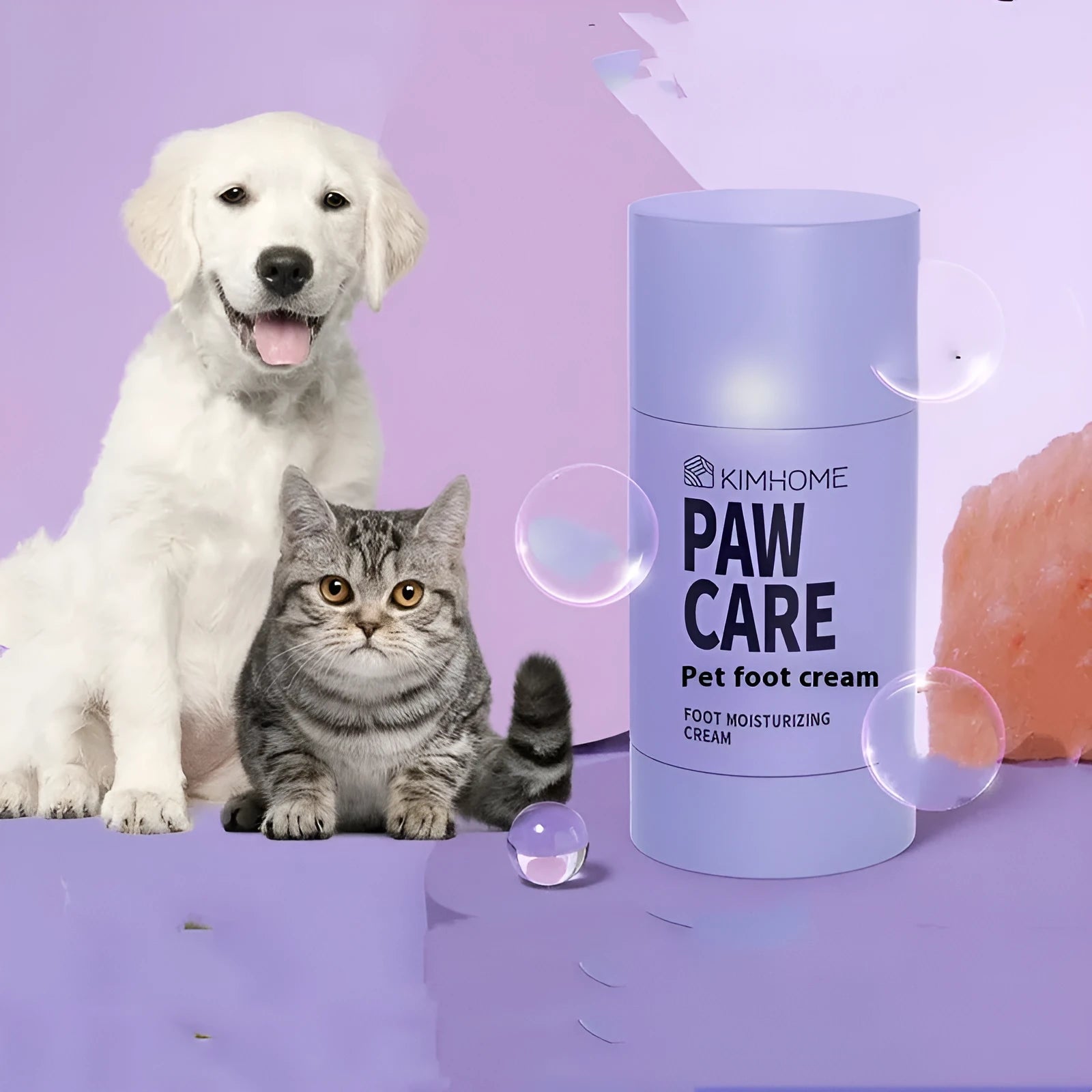 40g pet foot cream container with Brazil palm wax formula for dog and cat paw care