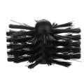 Flexible chimney cleaning brush with nylon bristles on bendable 600mm rod for dryer pipe and boiler cleaning