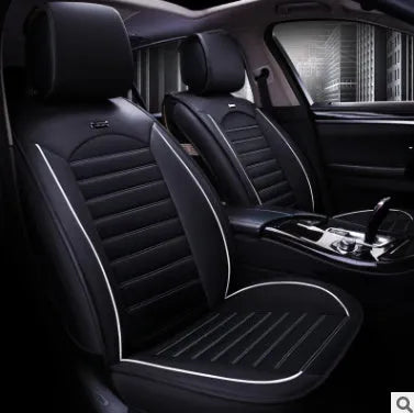 Disposable leather car seat cushion with flax and breathable fibre hemp, universal five-seat fit, multiple colours