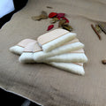 Wool art mounting brush in four different sizes for paste application and board shading