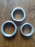 Silver Wing Chun steel training ring for martial arts forearm conditioning