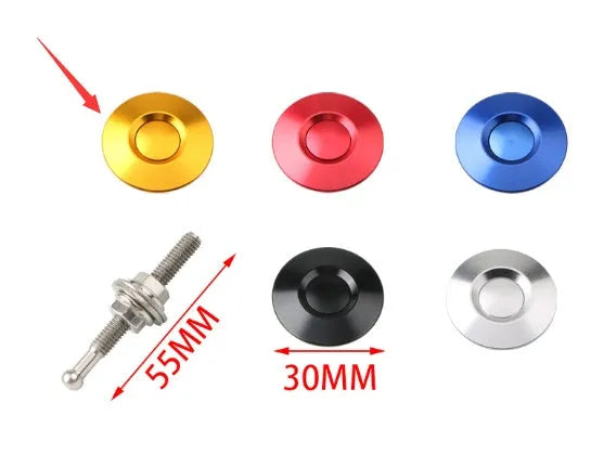 30mm aluminium alloy engine cover lock with iron screw for universal vehicle fit