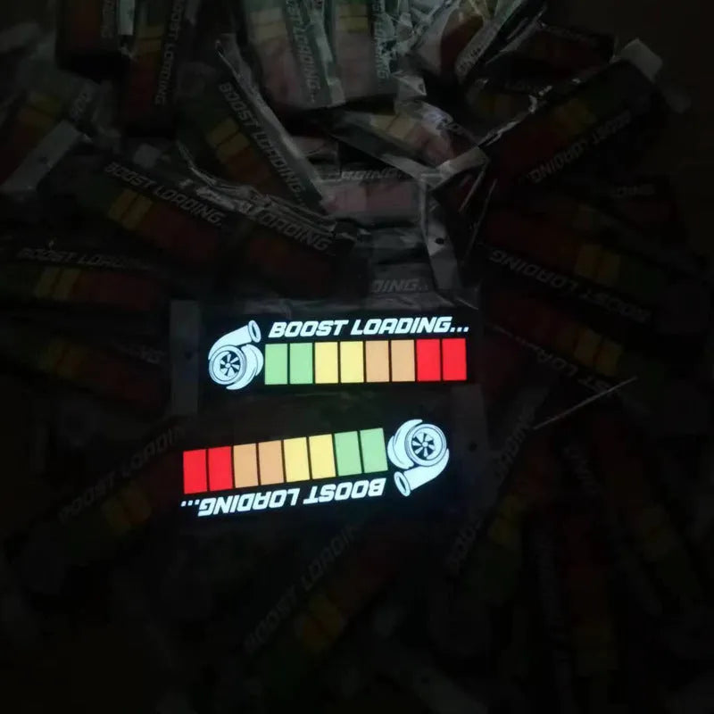 White glow illumination window sticker for automotive decoration with 0.5mm thickness