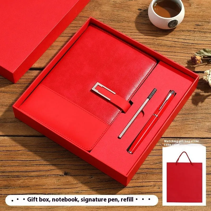 A5 soft pu leather notebook in business brown colour with wood-free paper pages