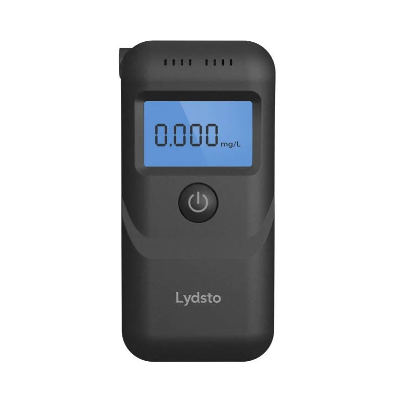 Black HD-JJCSY01 portable alcohol breath tester unit for household drink-drive detection