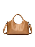Genuine leather women's cross-body bag in seven colour options with large capacity interior