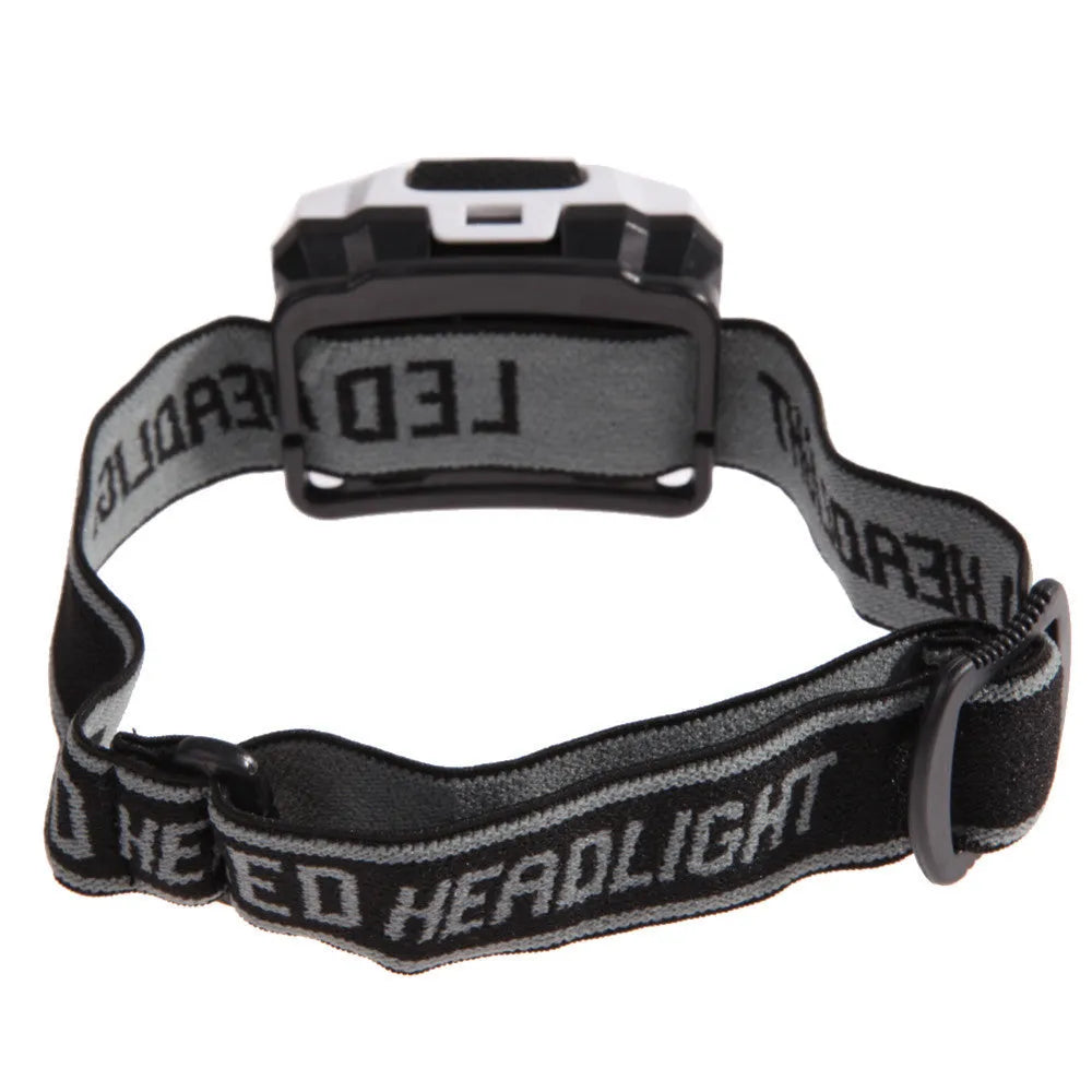 Cat Eye 2nd generation head torch in black, orange, purple, or white with LED lights.