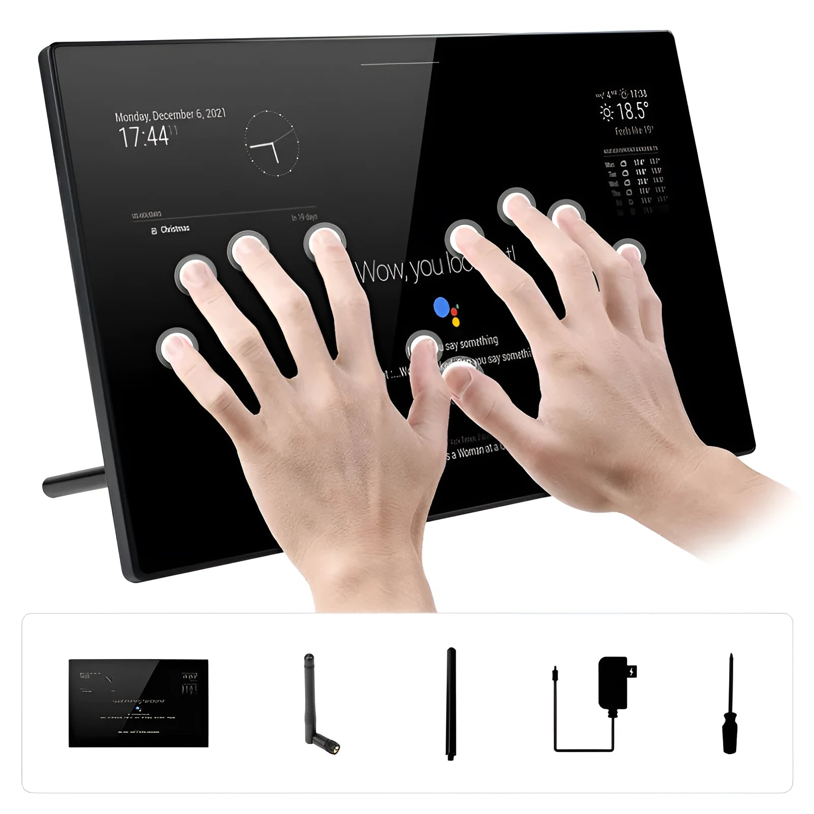 13.3-inch integrated computer voice assistant touch display with Raspberry Pi CM4 control