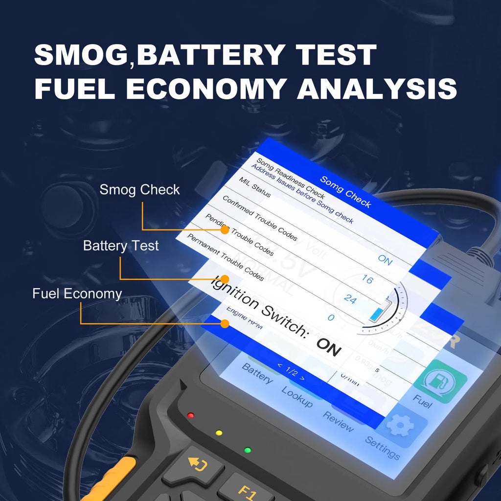NC601 12V-24V engine code reading card decoder for diesel and petrol vehicles, operating temperature 0-50°C