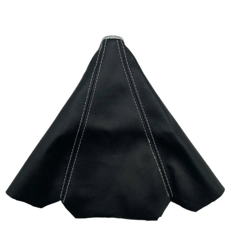 Universal car lever dust cover with bright head or black head and coloured line or carbon pattern options