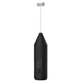 Mini handheld electric milk frother in black, white or khaki colour with USB charging port