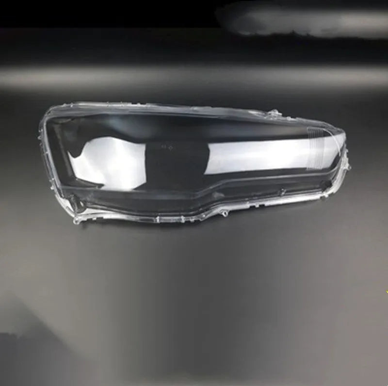 Transparent plastic headlight housing cover measuring 50x30x20mm for vehicle lamp replacement