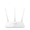 White wireless dual-band router for 2.4GHz and 5GHz broadband networks