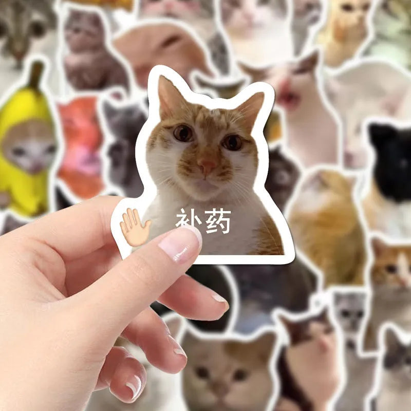 110 cute cat stickers in one pack, printed decorative design for scrapbooking, journals and laptops