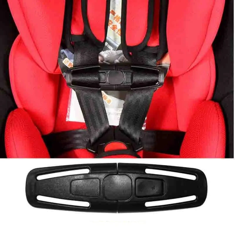 Black nylon child safety seat buckle replacement part for 5-point harness systems