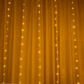 Copper curtain decorative lamp with multiple LED beads powered by USB connection