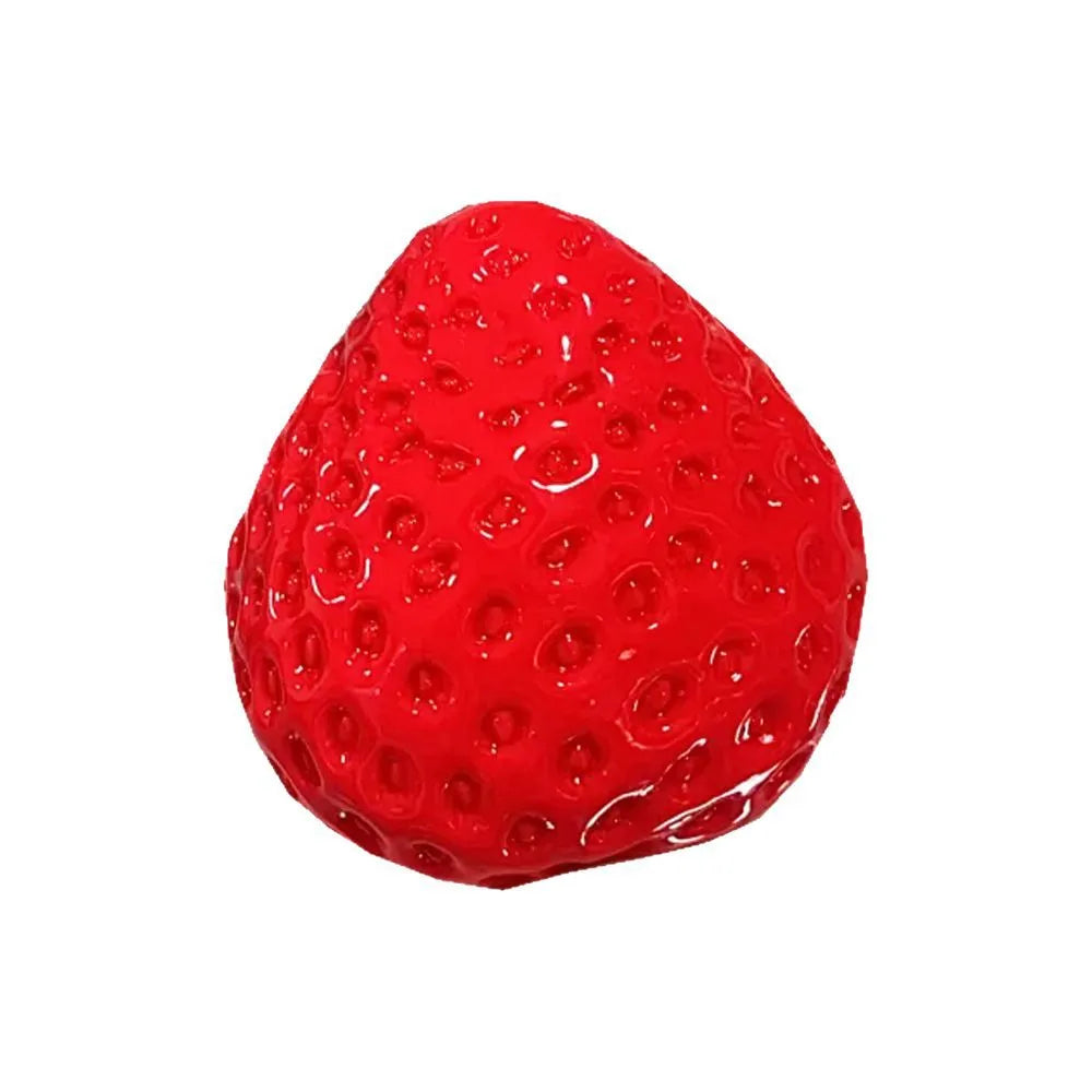 Squeezing toy soft rotten mimic silicone hand feeling stress relief toy in red strawberry style