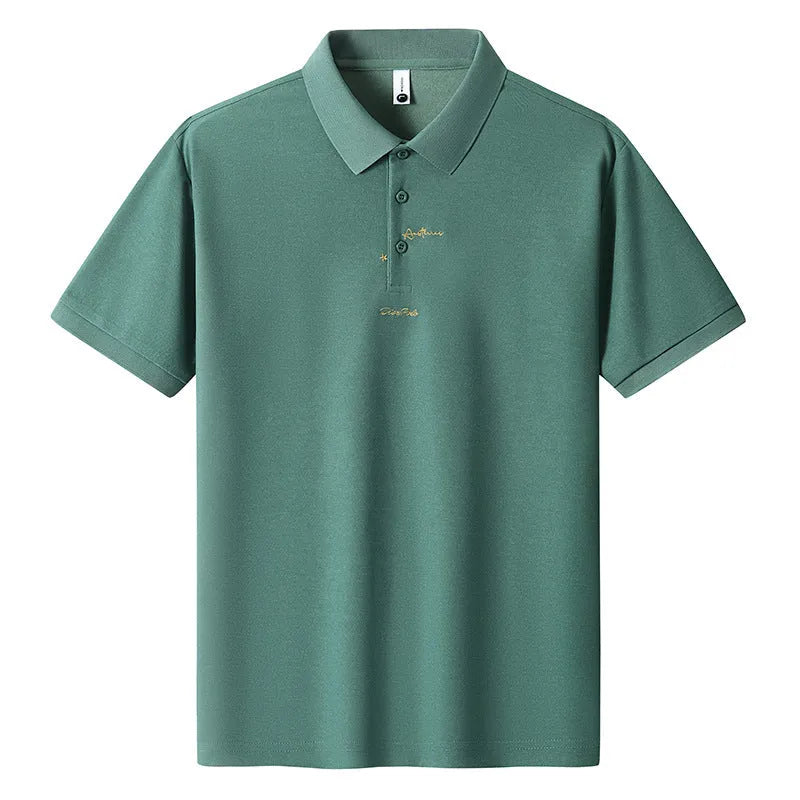 Men's loose fit cotton T-shirt in multiple colours on a hanger