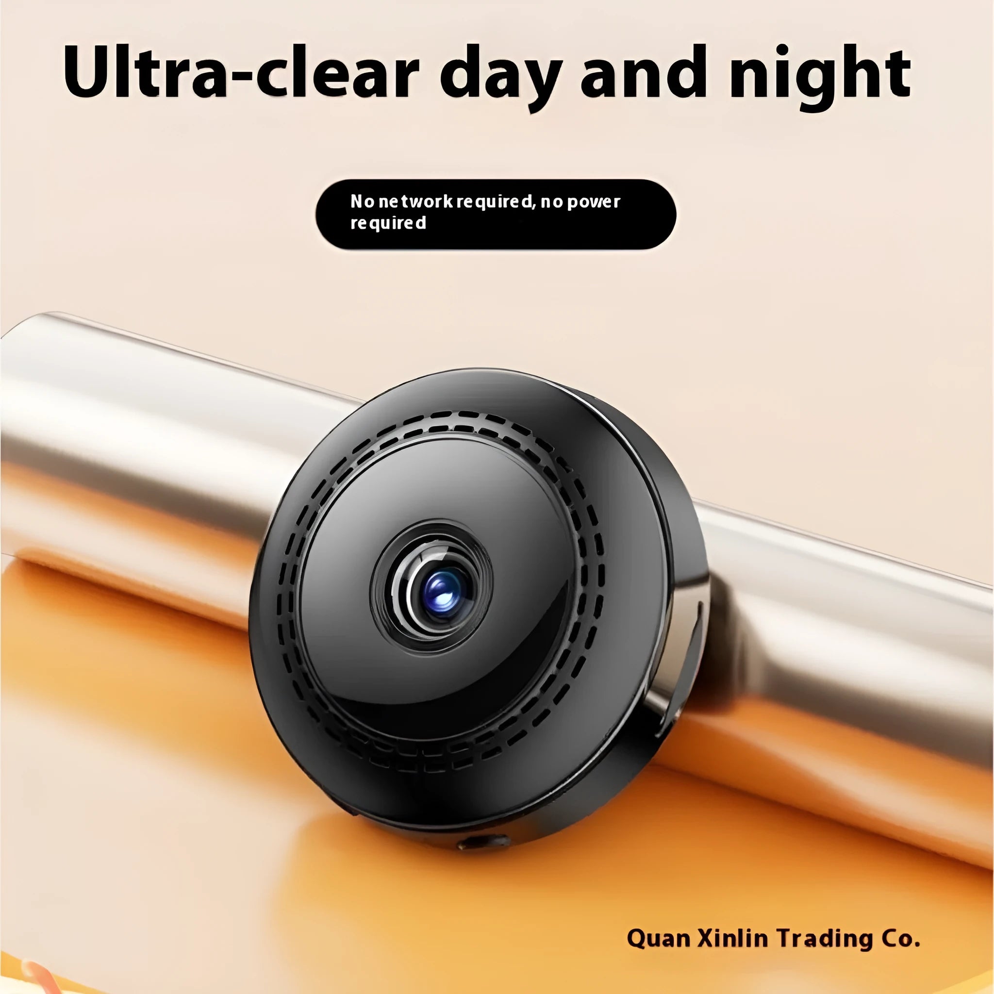 Wireless 360 degree panoramic HD night vision security camera with remote monitoring capability