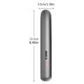 Moon shadow grey wireless hair straightener with temperature control dial