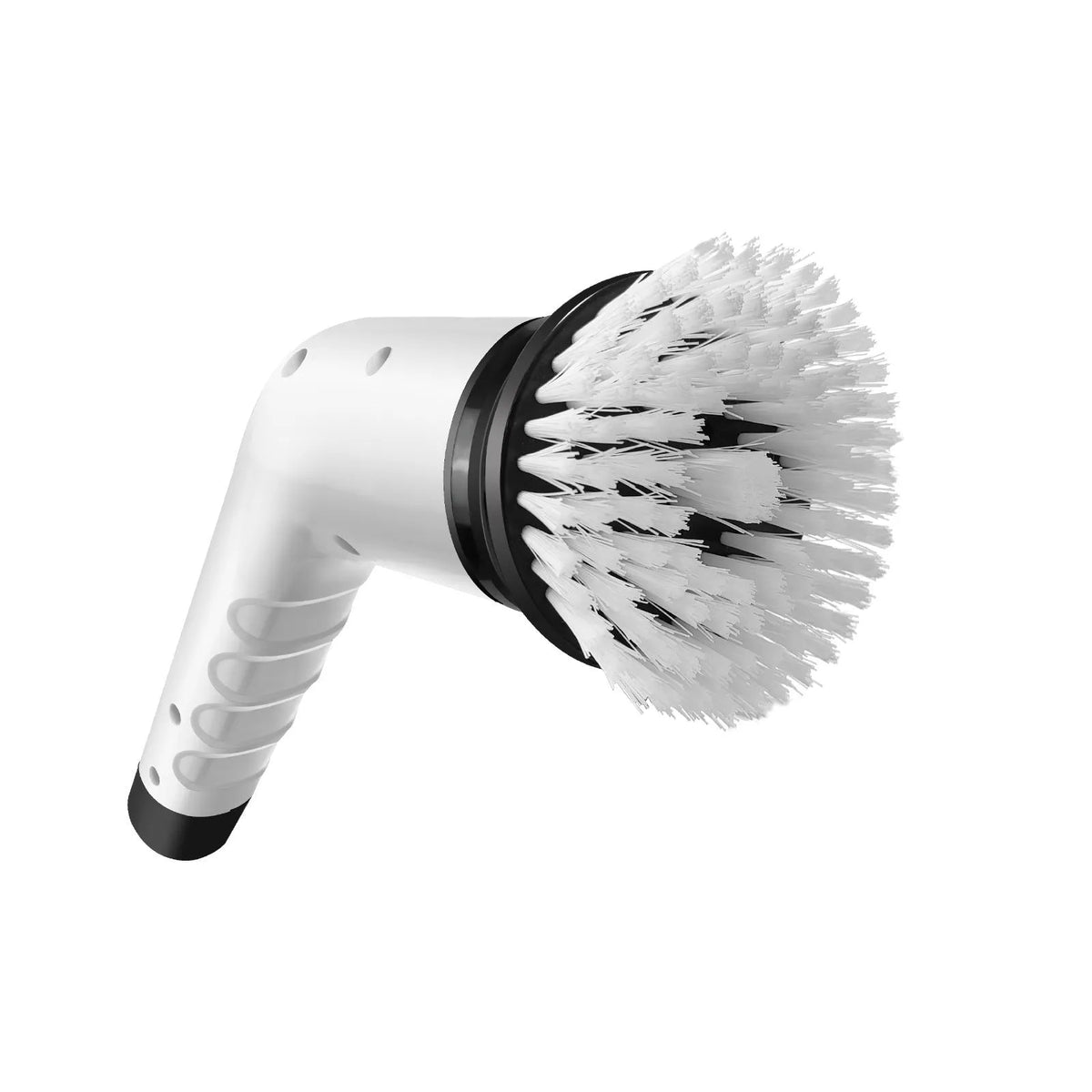 White ABS plastic handheld rechargeable cleaning ball with cleaning brush accessories
