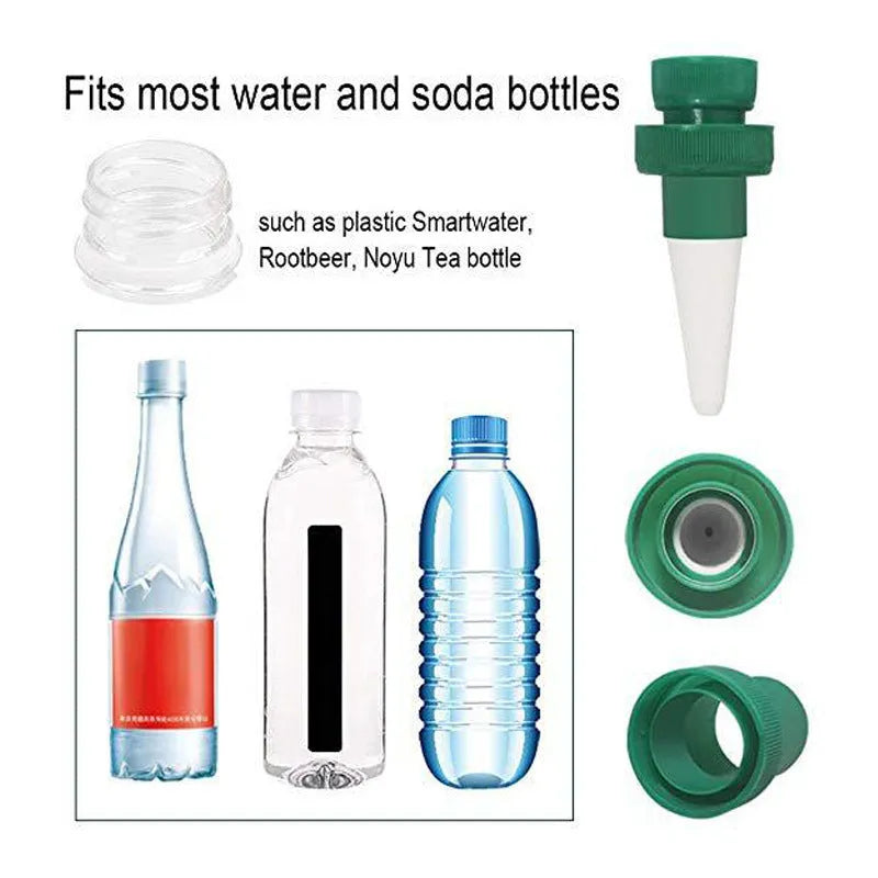 Green ceramic automatic plant watering dripper for cola bottle irrigation system