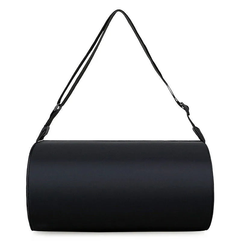 Portable Oxford cloth travel bag with alphabet detail, unisex holdall in black, blue, dark blue, light grey or wine red