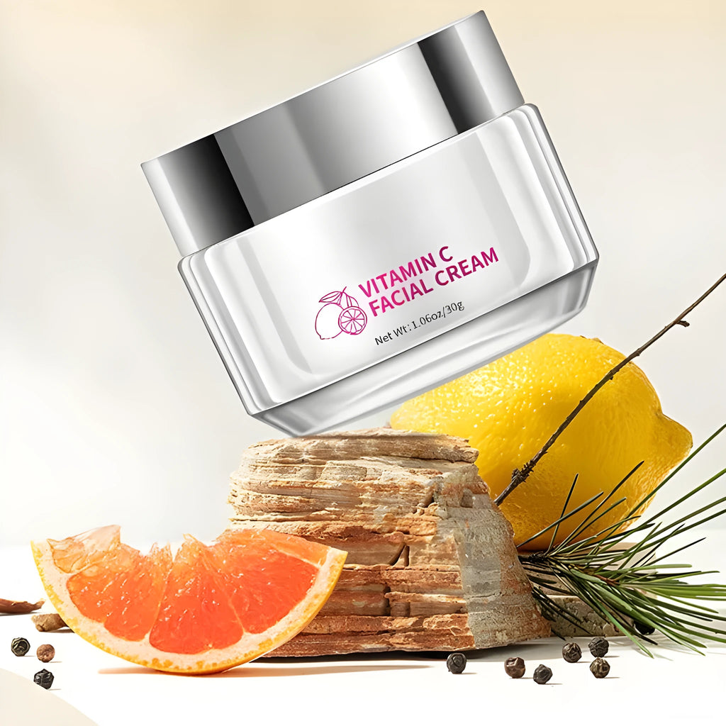 30g vitamin C face cream pot with compact 6x6x5.2cm dimensions