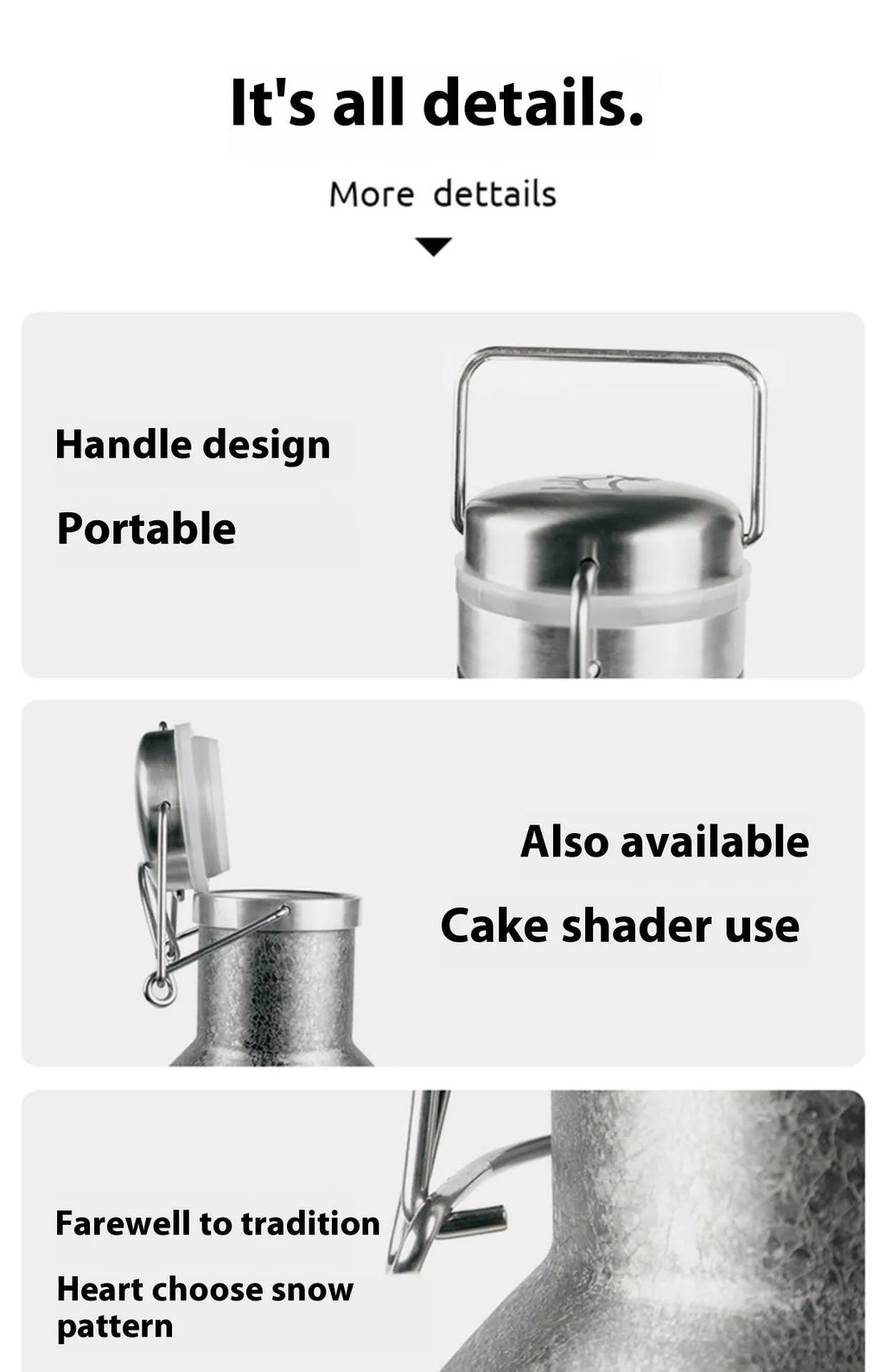 Large capacity outdoor portable stainless steel thermal pot with double layer insulation for camping hiking travel