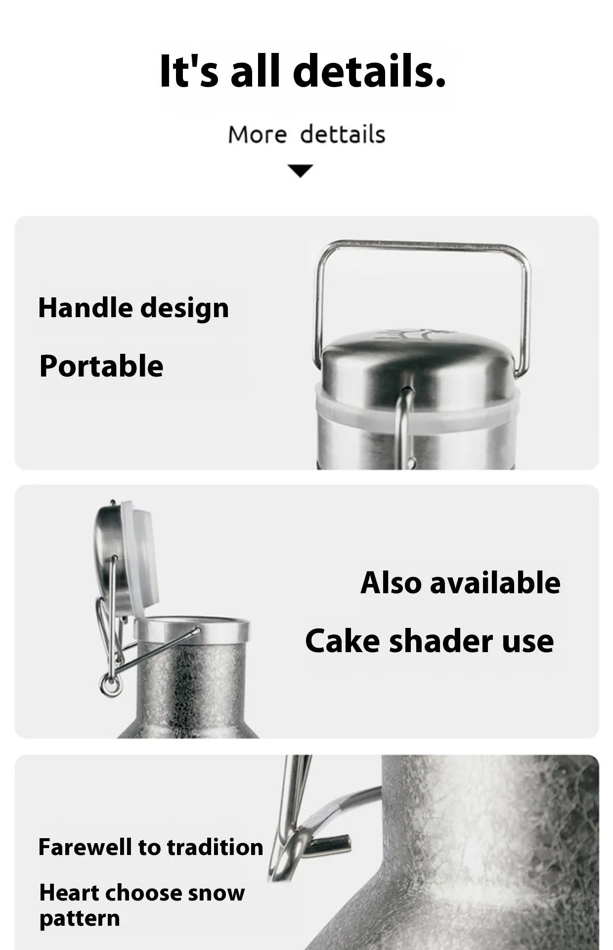 Large capacity outdoor portable stainless steel thermal pot with double layer insulation for camping hiking travel