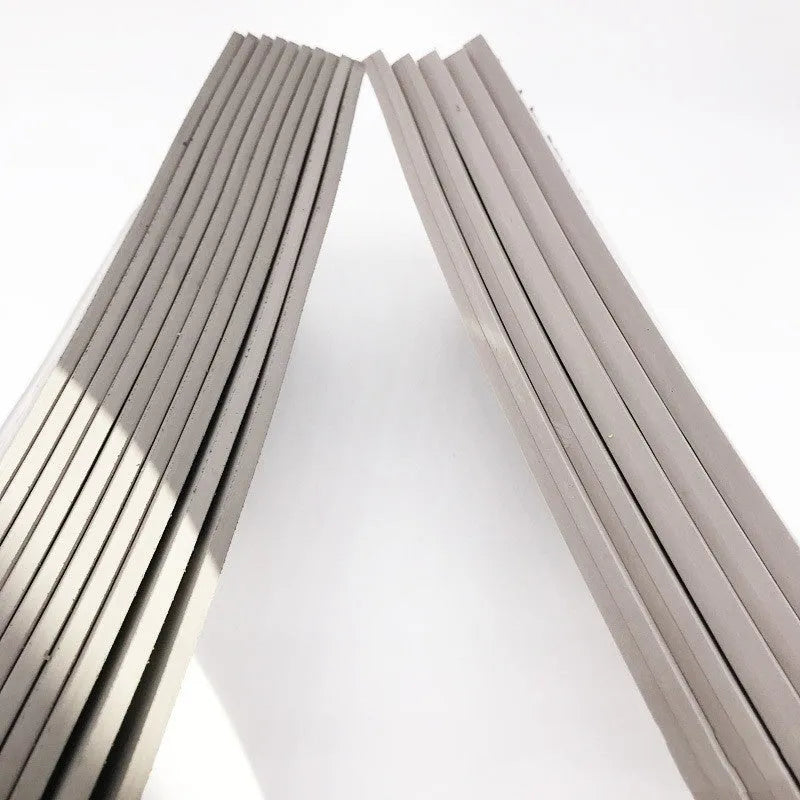 Plastic light-sensitive mat sheet for seal making, measuring 330mm by 110mm, available in 7mm, 4mm, or 2mm thickness.