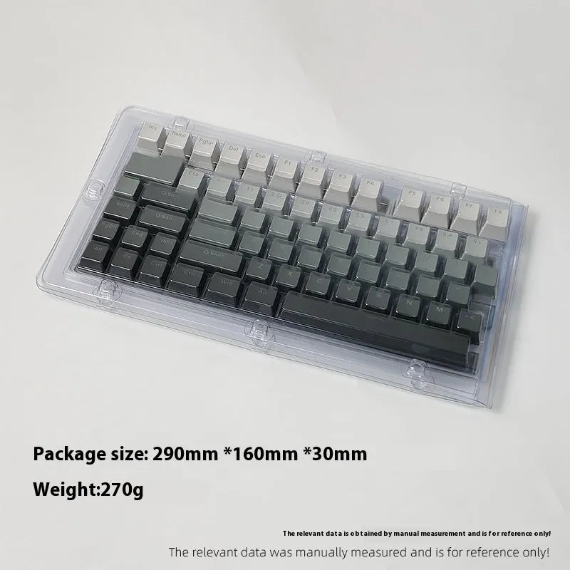 Polar Day Gradient engraved luminous PBT key cap set, double injection moulded, 290 x 160 x 30mm