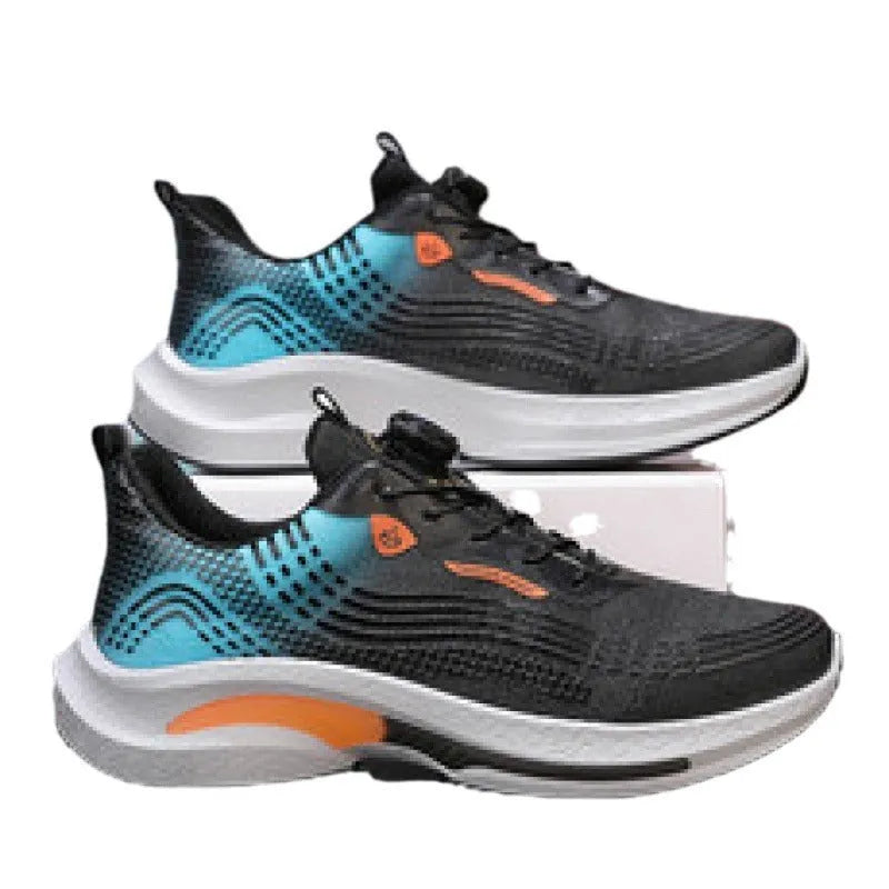 Men's low-top running sneakers with mesh lining and rotating buckle in three colour options
