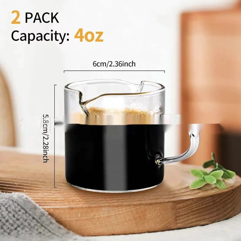 White double mouth transparent glass coffee cups modern minimalist design