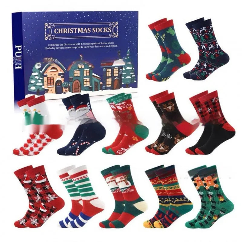 Resin miniature Christmas stocking blind box decoration for holiday parties.
