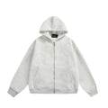Solid colour cardigan coat with back small bag design in black or melange grey, cotton blend loose fit, sizes M-XXL