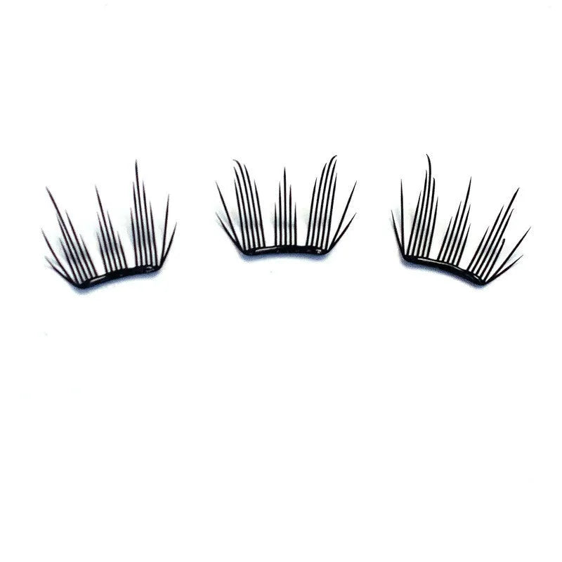 Milin Sweet Cloth glue-free split false eyelashes, 12mm artificial fibre, six-row set