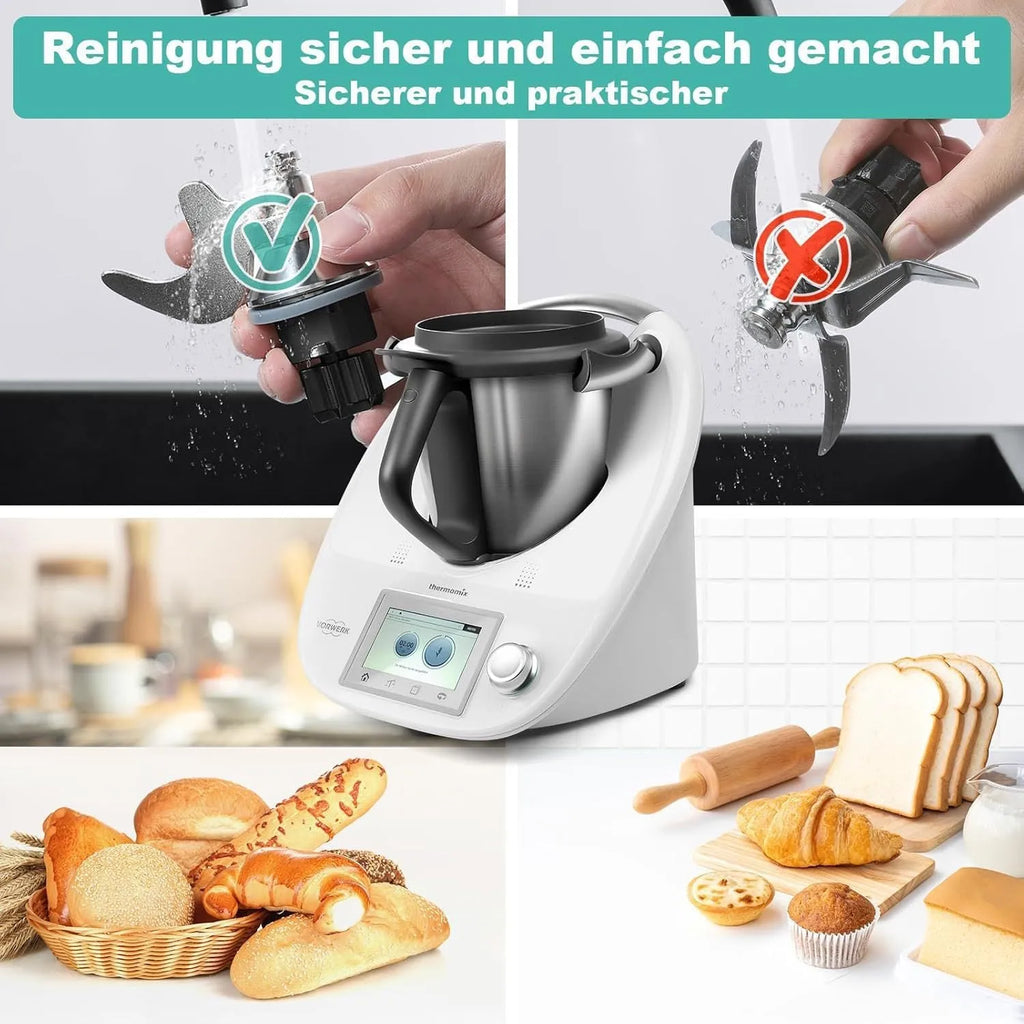 Ceramic dough knife for Thermomix TM6 and TM5 kitchen machines
