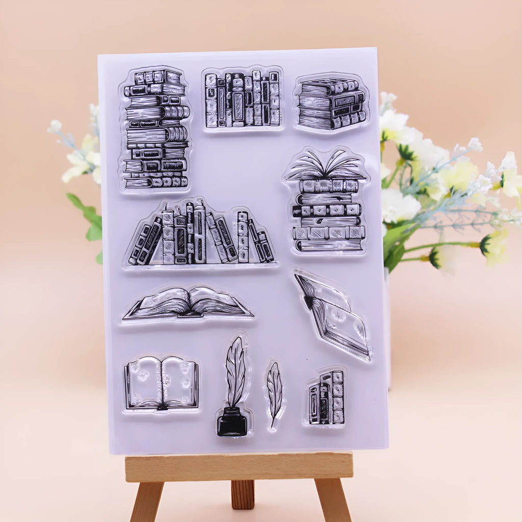 Transparent silicone hand account stamp measuring 11 by 16 centimetres with self-adhesive backing