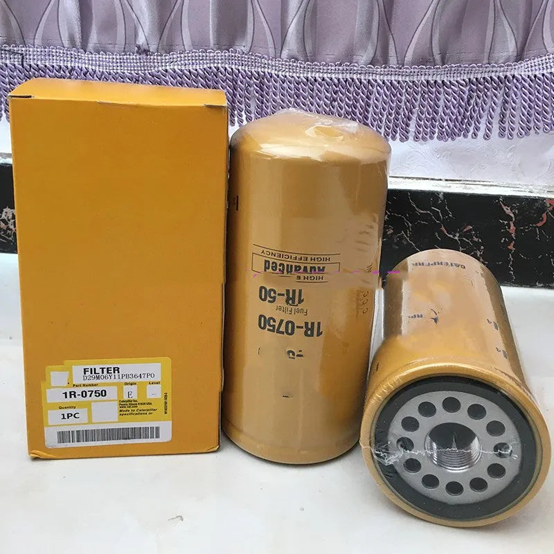 1R-0750 specification fuel filter element with filter paper construction for oil impurity removal