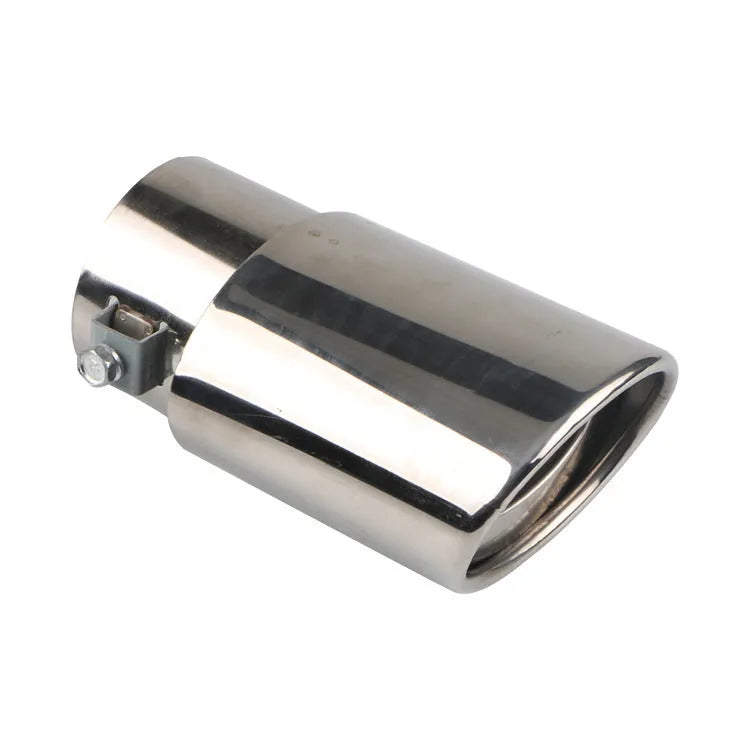 Stainless steel car exhaust tail pipe in straight and curved styles with baked blue, bright silver, colourful finishes