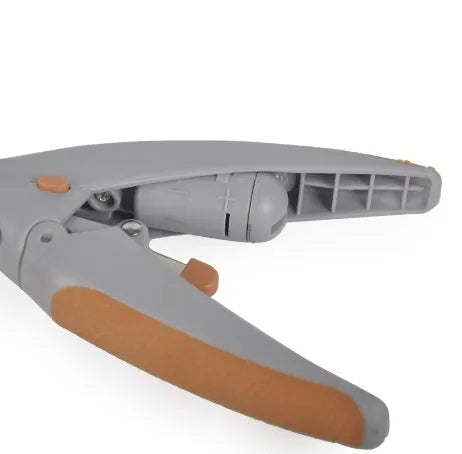 LED pet nail clipper with viewing window and blood line guide for dogs and cats