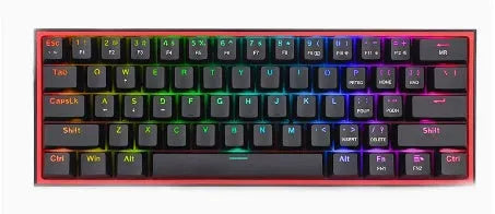 Red Dragon K616/K617 mechanical keyboard, 60% compact, RGB backlight, red axis, three-mode wireless.