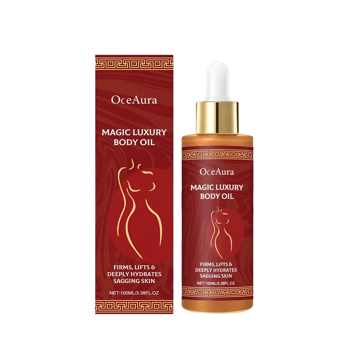 Rose Hip Body Oil 100ml bottle with Rosa davurica extract and allantoin for body care
